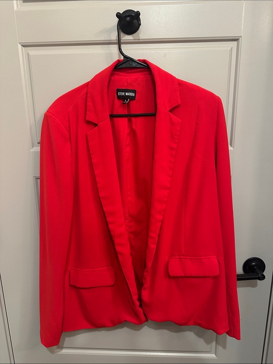 Steve Madden Jackets & Blazers - Steve Madden Bright Red Women's Tailored Blazer